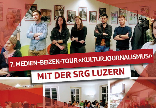 Bild von 7. Medien-Beizen-Tour der SRG Luzern: «Lokaler Kulturjournalismus: Nische oder Königsdisziplin?»