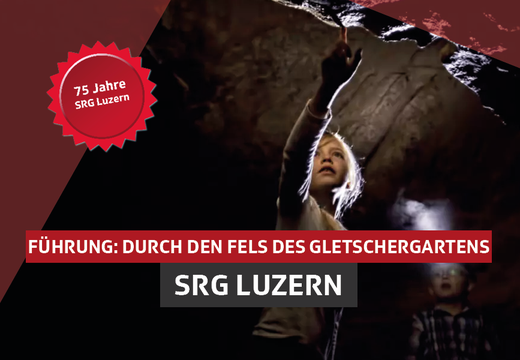 Bild von Führung mit der SRG Luzern: Durch den Fels des Gletschergartens
